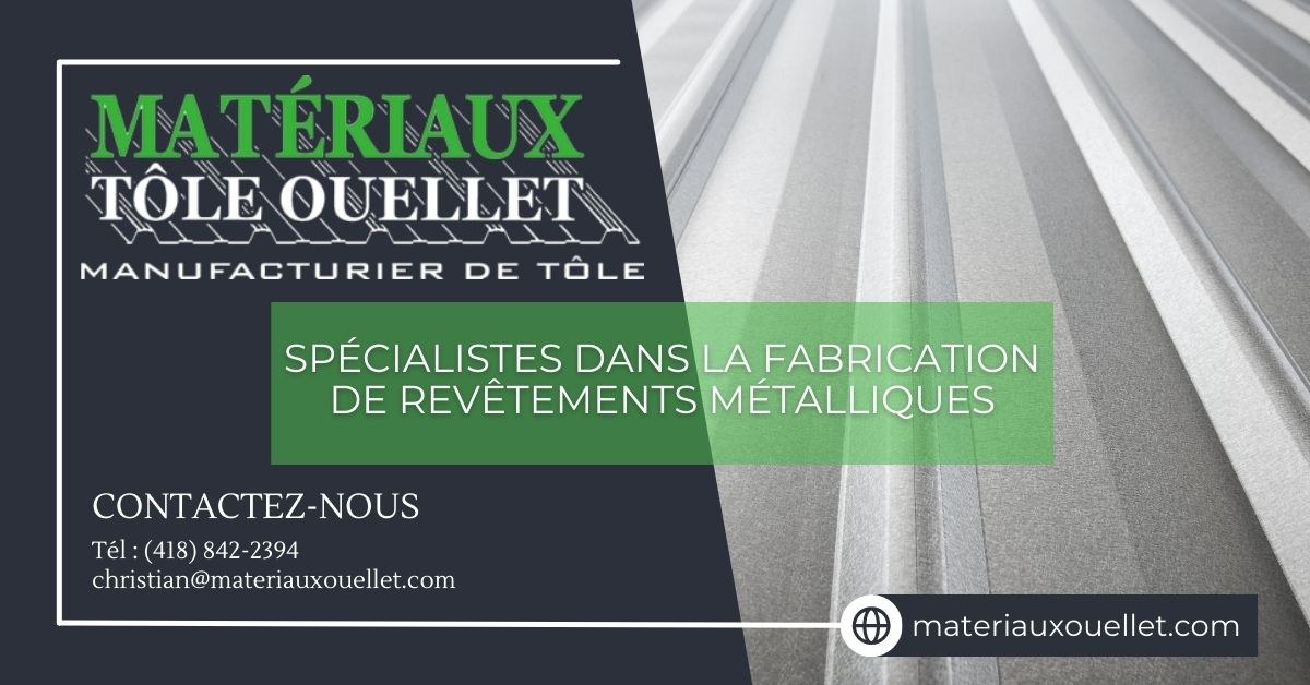 Bannière Matériaux Tôle Ouellet